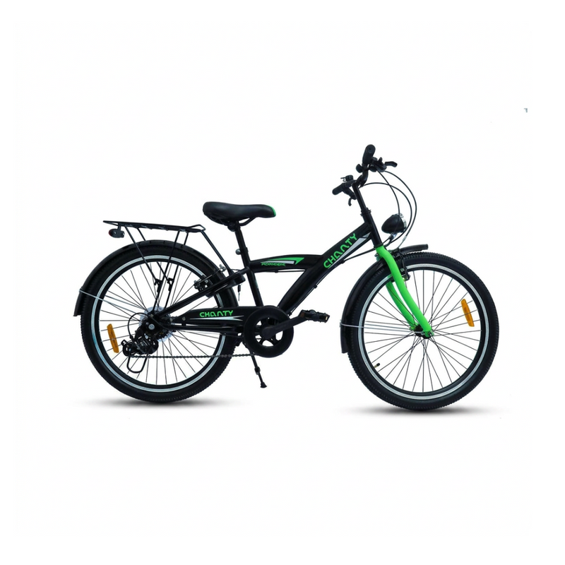 CHANTY Roader 24" Zwart & Groen Jongensfiets | 7 versnellingen |