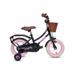 CHANTY Lovely 12" Zwarte Meisjesfiets | 2-4 Jaar |
